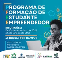 Inscrições até 5 de janeiro de 2025