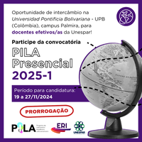 PILA Presencial 2025-1: Oportunidade de intercâmbio na Colômbia para docentes efetivos/as da Unespar (PRORROGAÇÃO DE PRAZO)