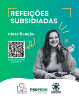 🍽 Classificação das Inscrições para o Cadastramento de Estudantes para o benefício das Refeições Subsidiadas.