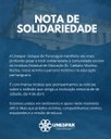 Nota de solidariedade