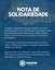 Nota de solidariedade