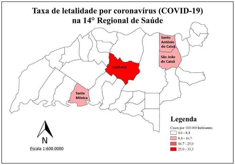 TAXA DE LETALIDADE 14º REGIONAL